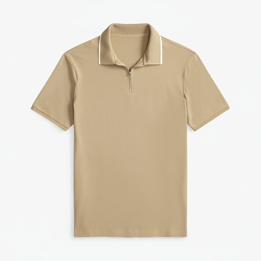 Klassisches Polo-Shirt aus Stretch-Mesh