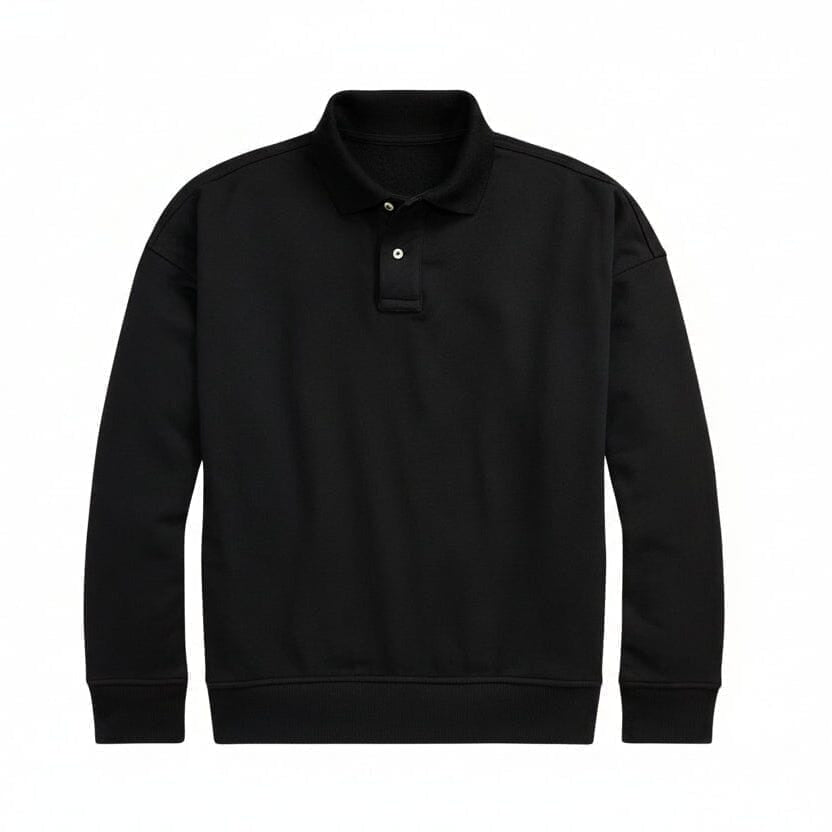 Sweatshirt mit Logo und Kragen