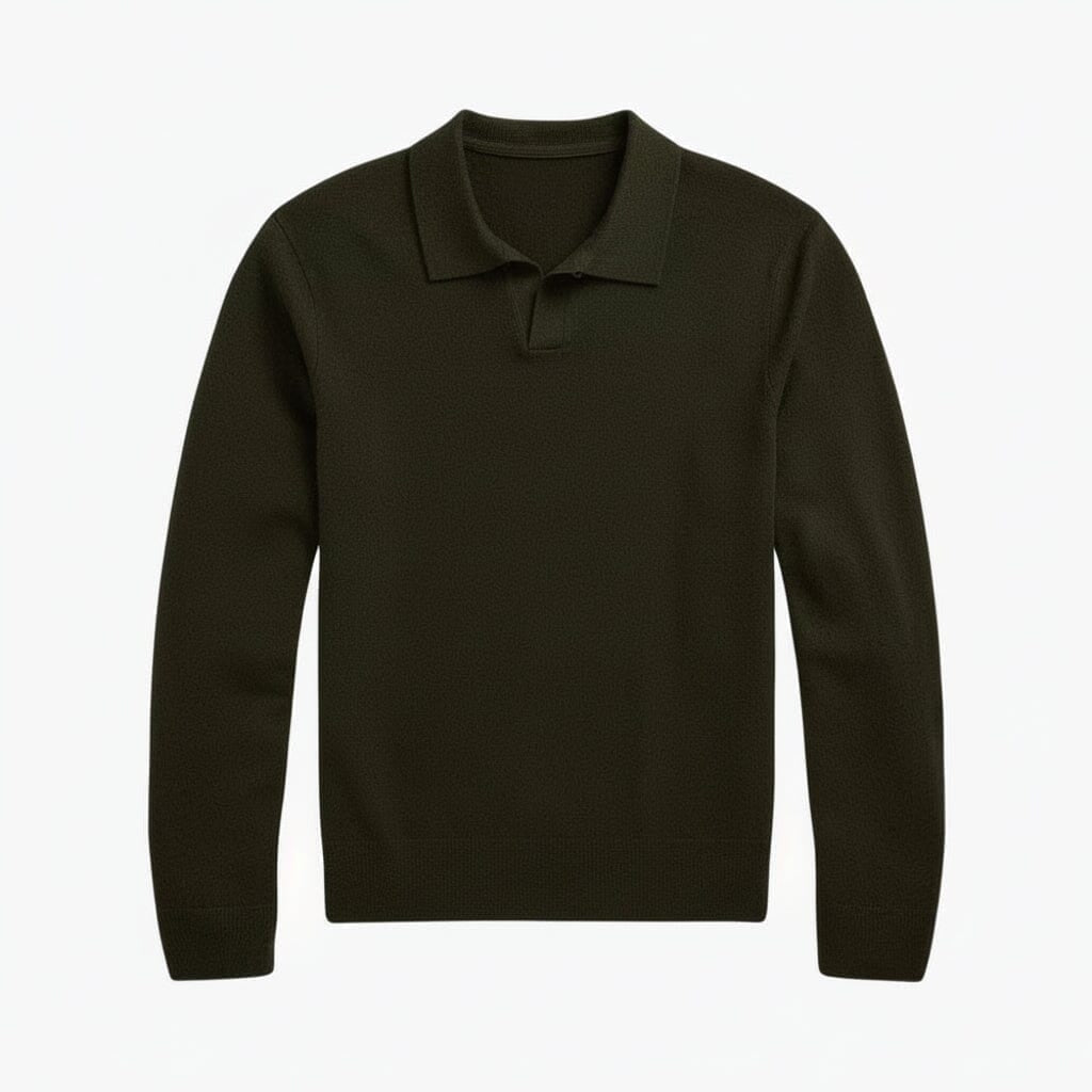 Wollpullover mit Johnny-Kragen