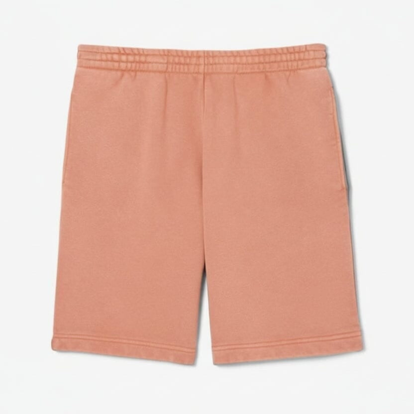 Shorts aus Baumwoll-Fleece mit Washed-Effekt