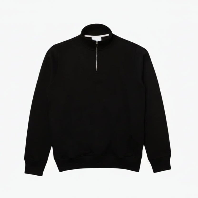 Sweatshirt mit Reißverschluss und hohem Kragen