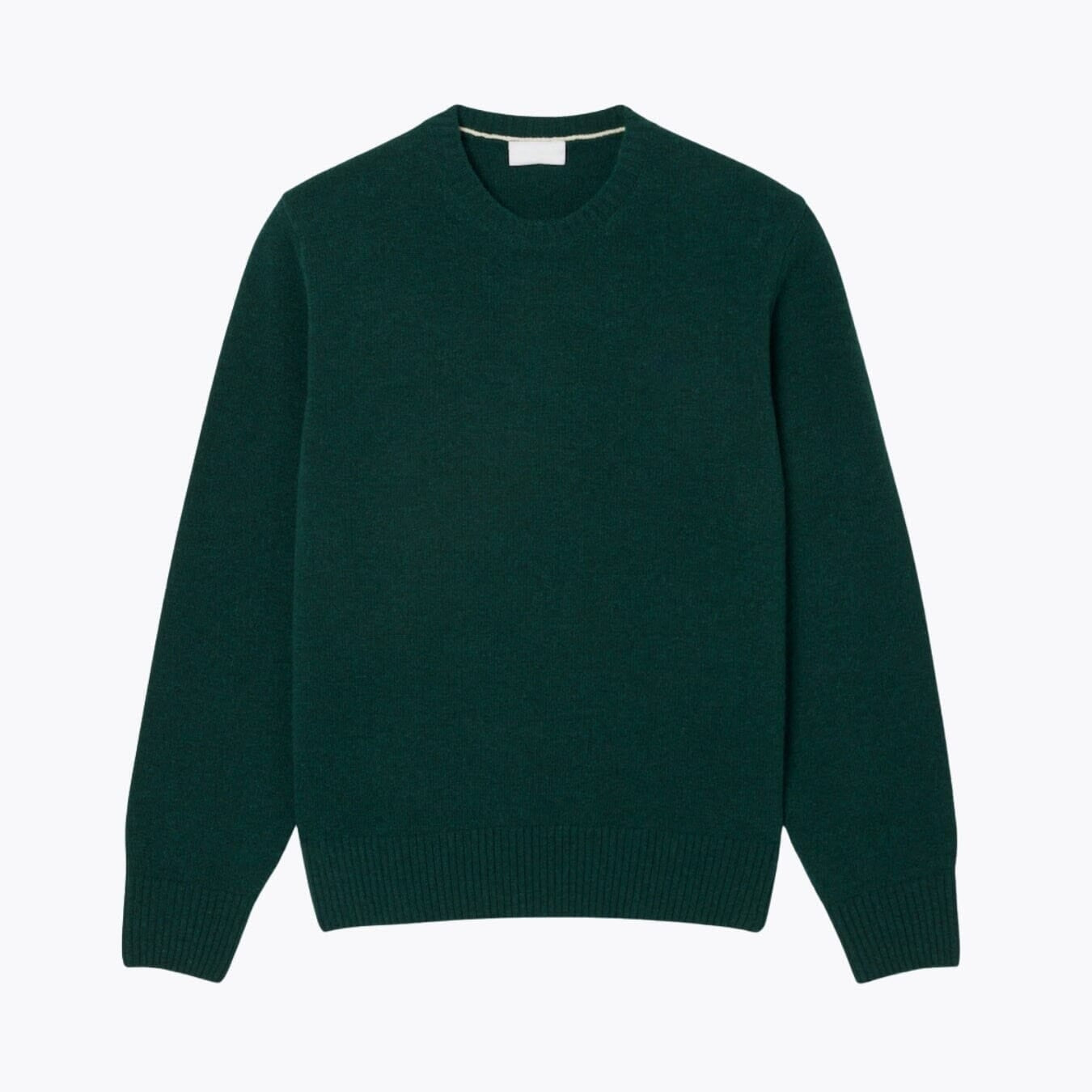 Pullover mit Rundhalsausschnitt aus Kardierter Wolle