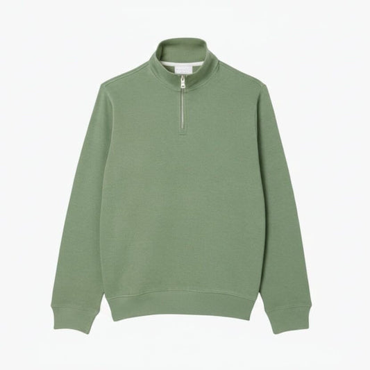 Sweatshirt mit Reißverschluss und hohem Kragen