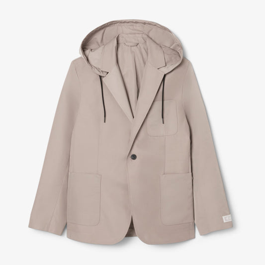Twill Blazer with Hood