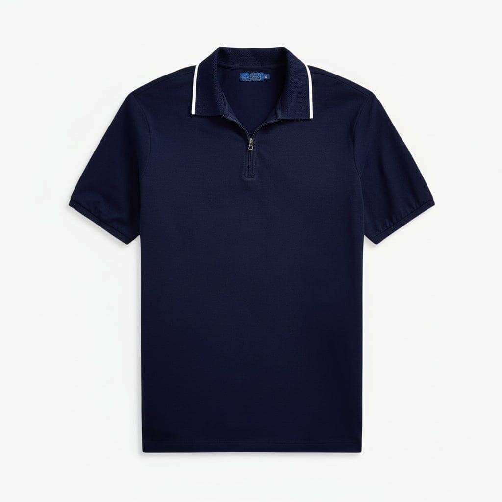 Klassisches Polo-Shirt aus Stretch-Mesh