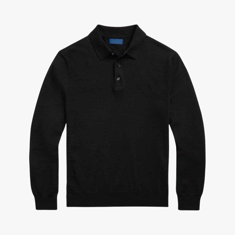 Wollpullover mit Polokragen