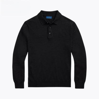 Wollpullover mit Polokragen