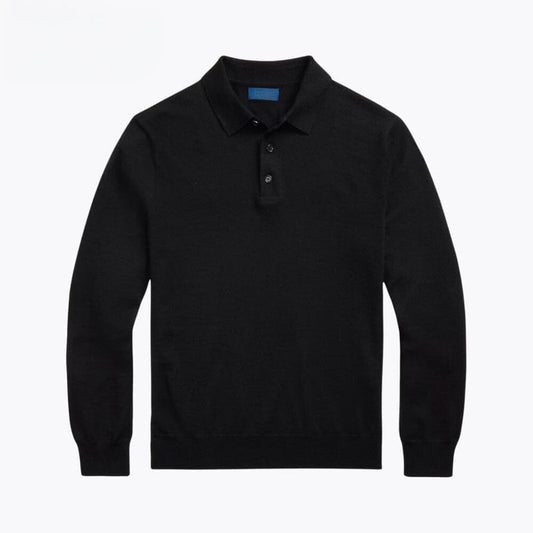 Wollpullover mit Polokragen