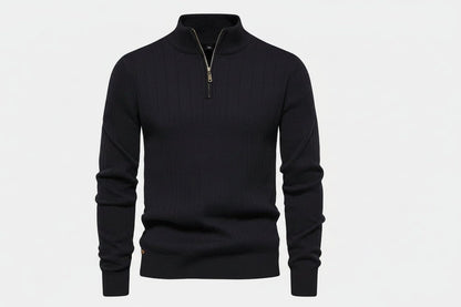 Zip-Klassik-Strickpullover