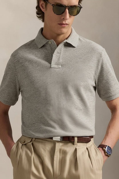 Klassisches Polo Bear Poloshirt aus Netzstoff