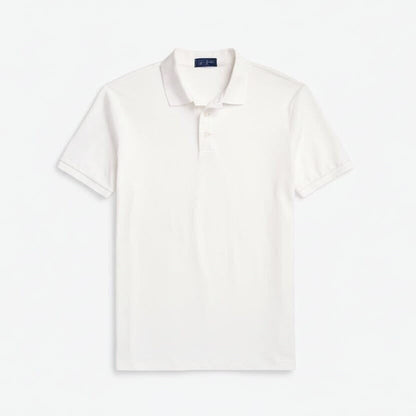 Custom Slim Fit Stretch Mesh Polo Shirt