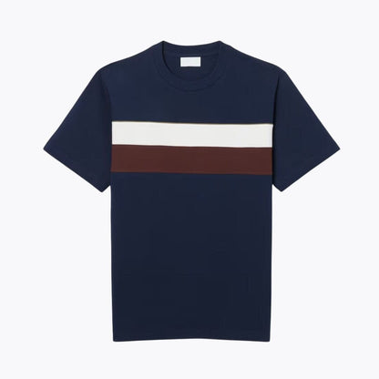 Jersey-T-Shirt mit Farbblock