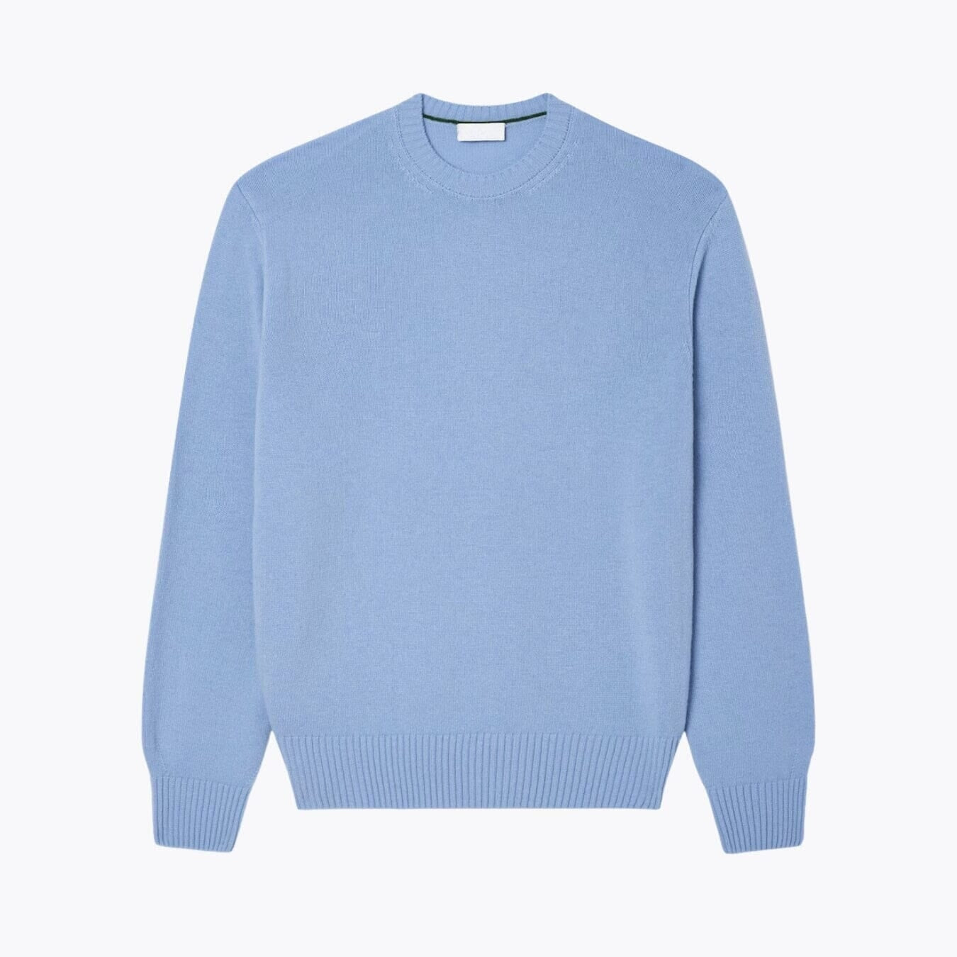 Pullover mit Rundhalsausschnitt aus Kardierter Wolle