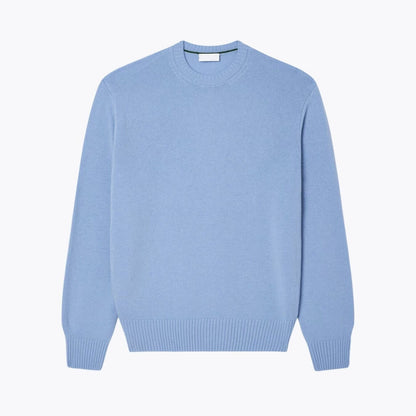 Pullover mit Rundhalsausschnitt aus Kardierter Wolle