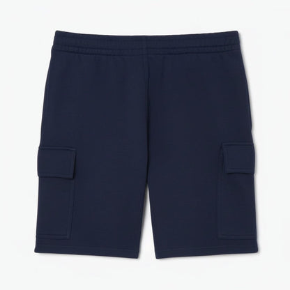 Cargo-Shorts aus Baumwollfleece