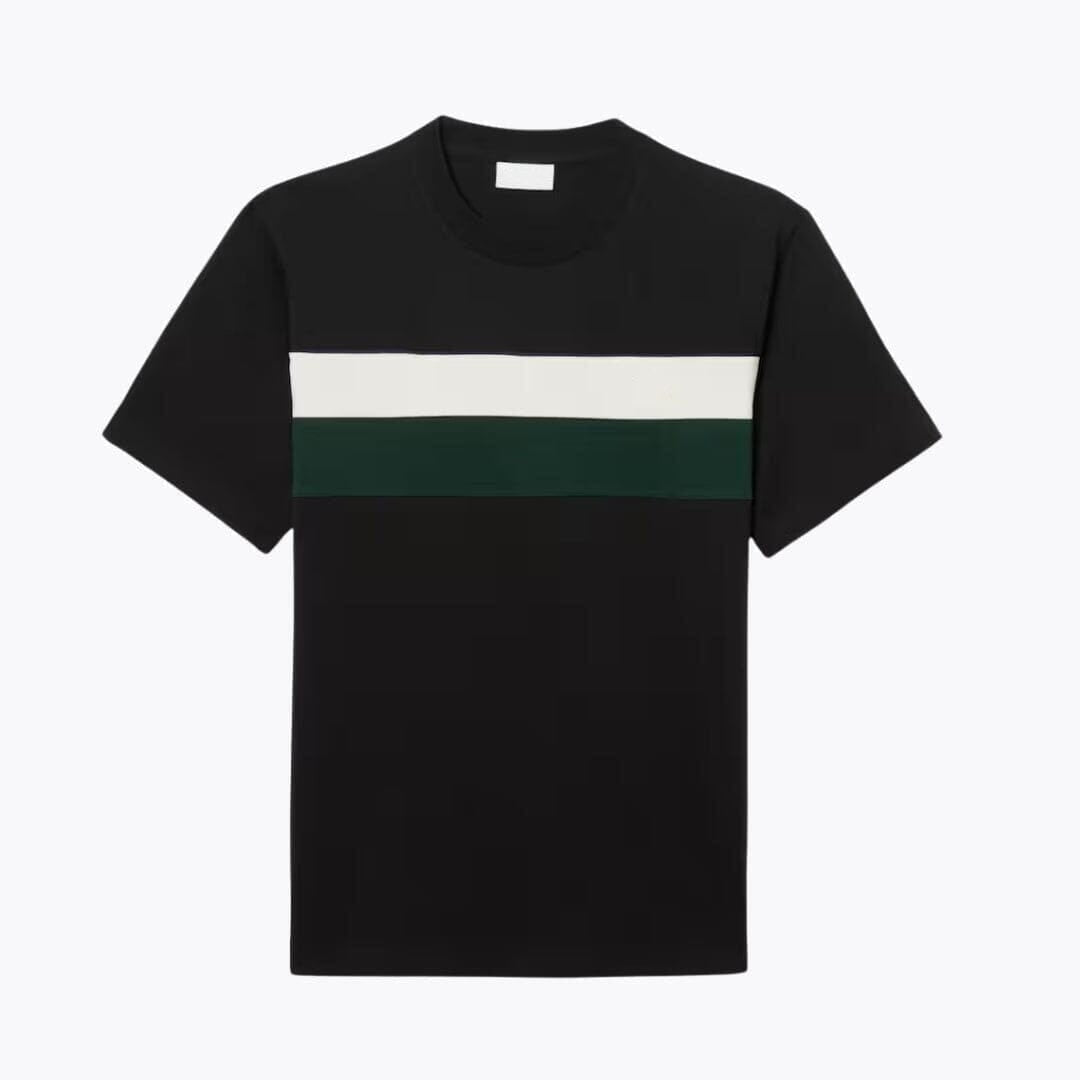 Jersey-T-Shirt mit Farbblock