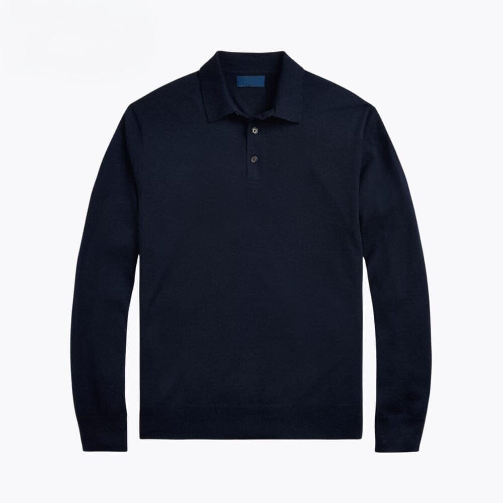 Wollpullover mit Polokragen