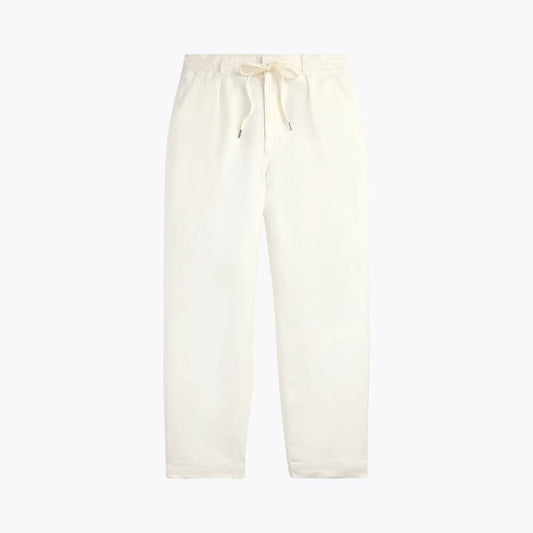 Lateef Relaxed Fit Pleated Linen Pant