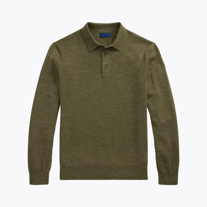 Wollpullover mit Polokragen