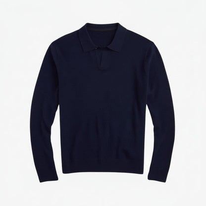 Wollpullover mit Johnny-Kragen