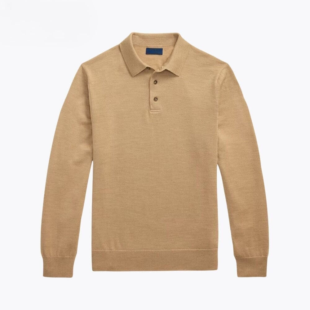 Wollpullover mit Polokragen