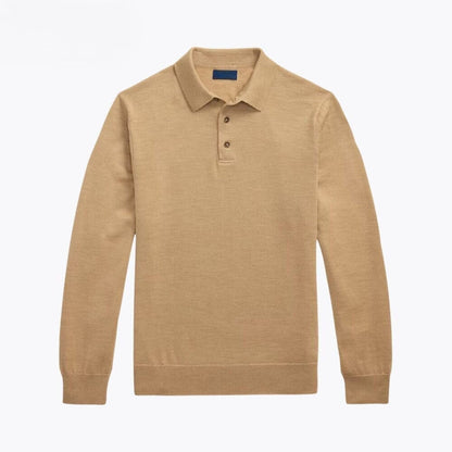 Wollpullover mit Polokragen