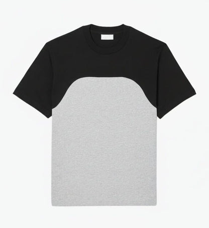 Baumwoll-Jersey T-Shirt mit Farbblockdesign