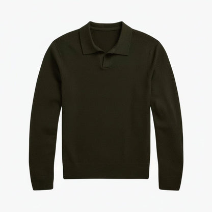 Wollpullover mit Johnny-Kragen