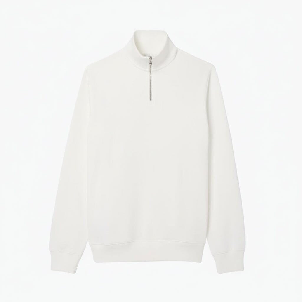 Sweatshirt mit Reißverschluss und hohem Kragen