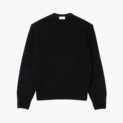 Pullover mit Rundhalsausschnitt aus Kardierter Wolle
