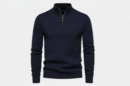 Zip-Klassik-Strickpullover