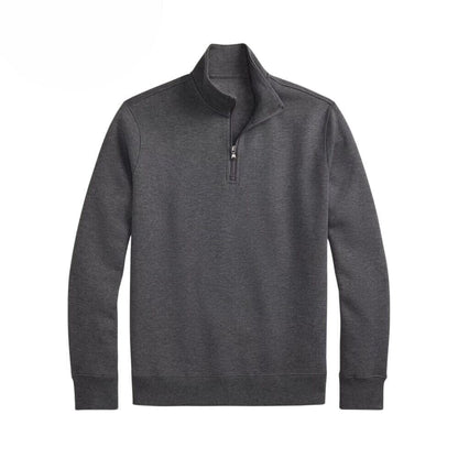 Double-Knit Mockneck Pullover