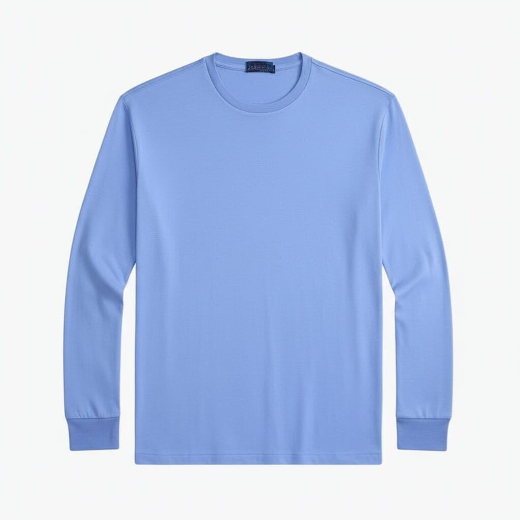 Klassisches T-Shirt aus weicher Baumwolle mit Rundhalsausschnitt