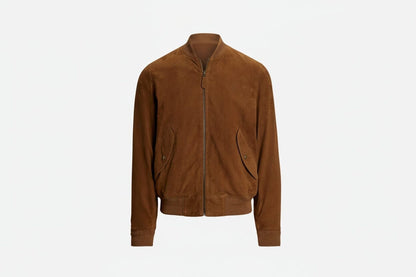 Suede Bomber Jacket