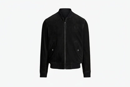 Suede Bomber Jacket