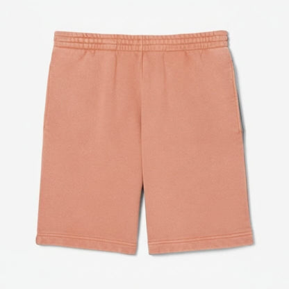 Shorts aus Baumwoll-Fleece mit Washed-Effekt