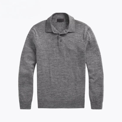 Wollpullover mit Polokragen