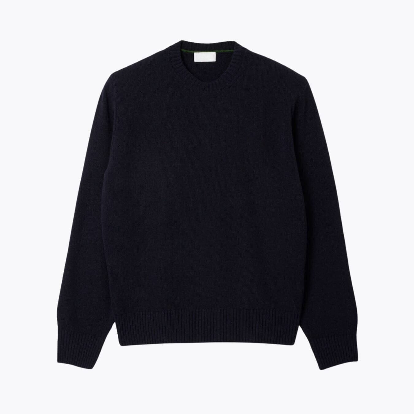 Pullover mit Rundhalsausschnitt aus Kardierter Wolle