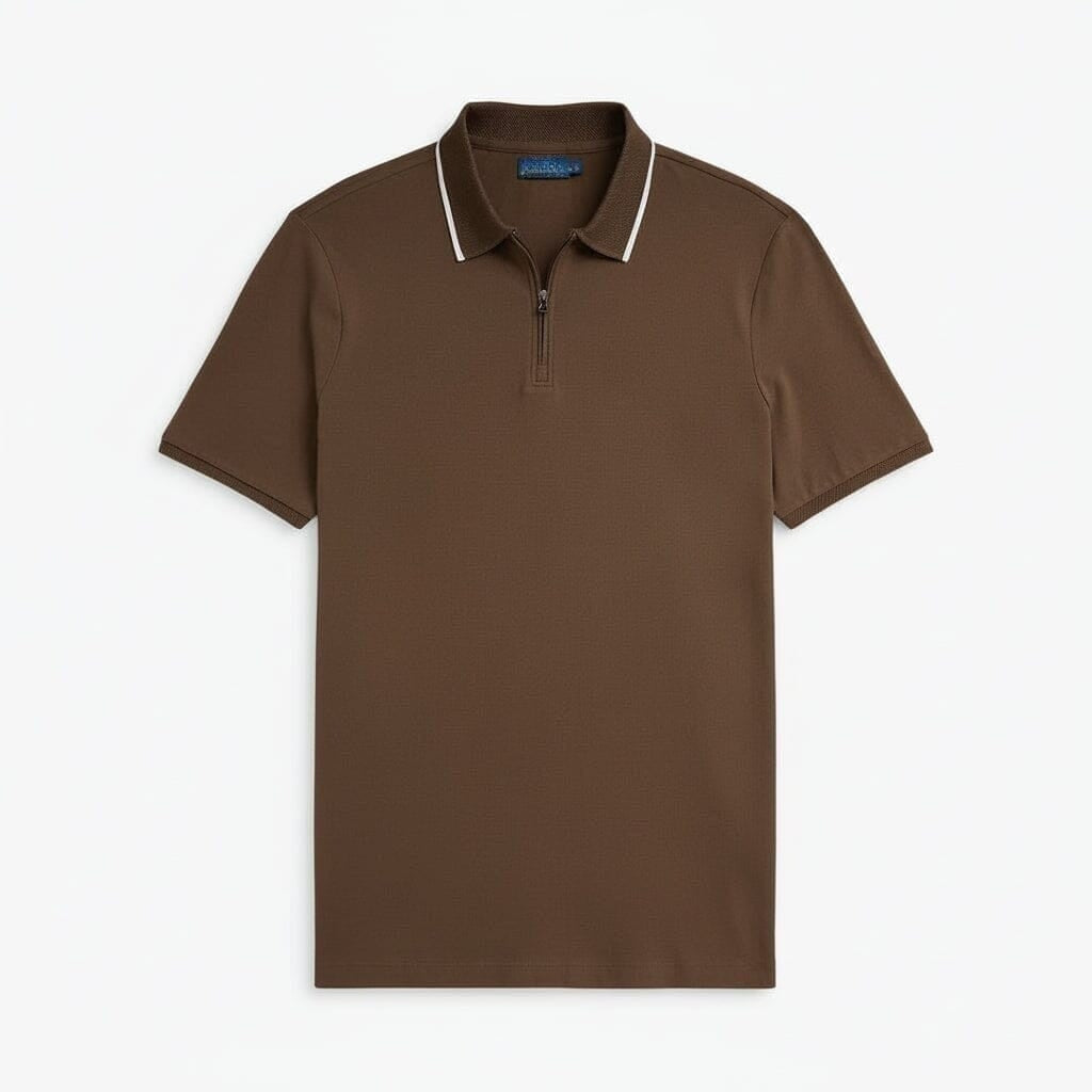 Klassisches Polo-Shirt aus Stretch-Mesh