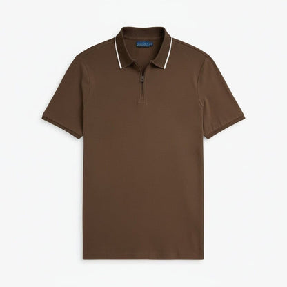 Klassisches Polo-Shirt aus Stretch-Mesh