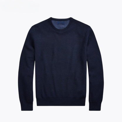 Mesh-Knit Cotton Crewneck Sweater