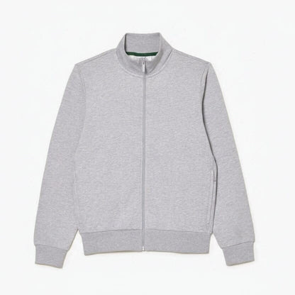 Fleece-Sweatshirt mit hohem Kragen und Reißverschluss